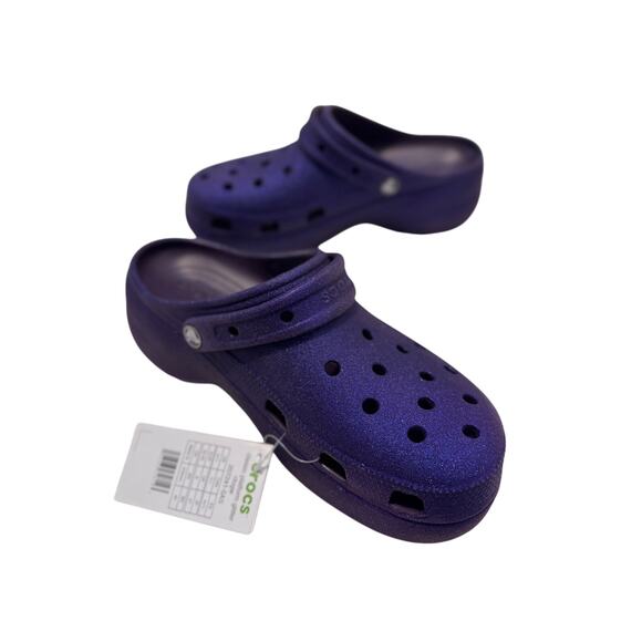 Women's Classic Platform Glitter Clog Dark Iris - Picture 4 of 7